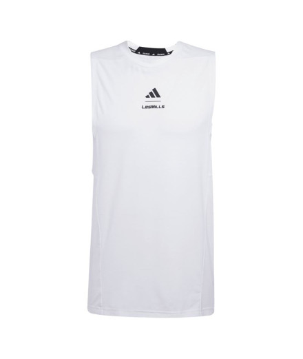 Camiseta de Fitness adidas Lm Tk Homem Branco