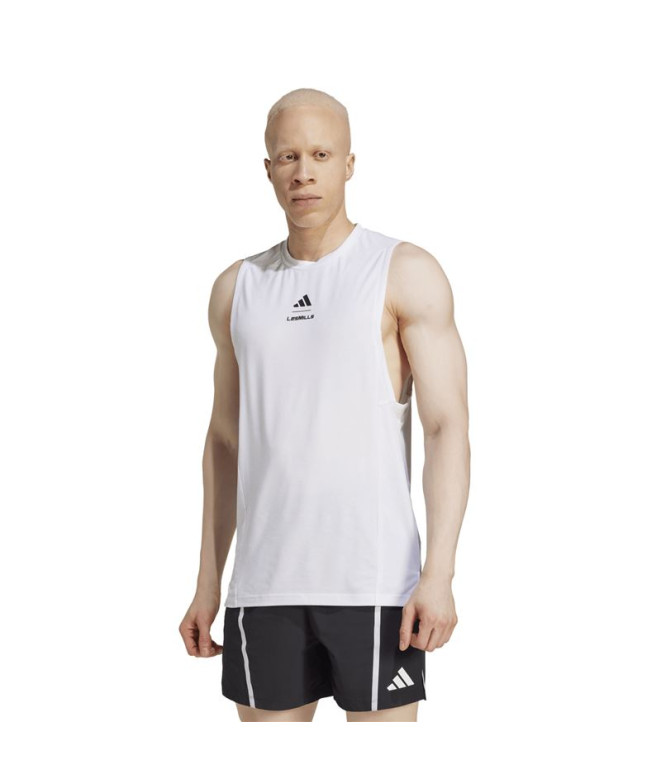 Camiseta de Fitness adidas Lm Tk Hombre Blanco
