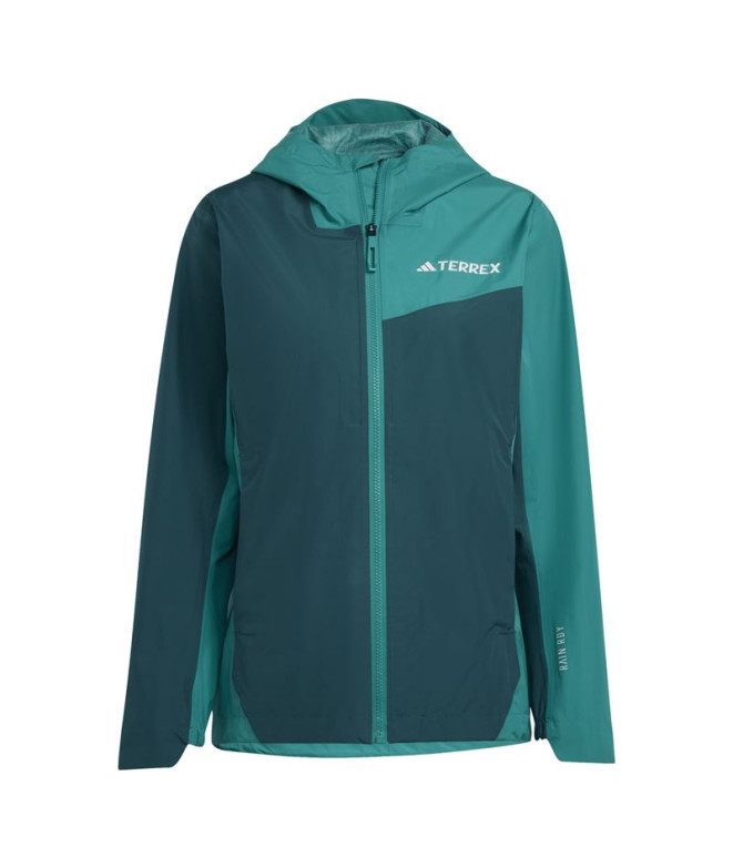 Casaco de Montanha adidas Mt 2.5L Rdy Mulher Verde misterioso / Verde azulado puro