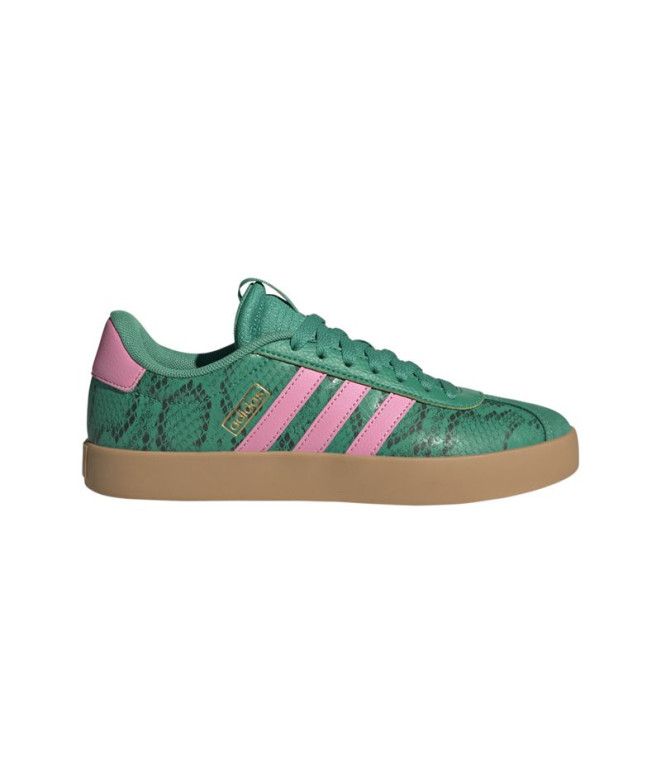 Chaussures adidas VL Court 3.0 Femme Vert terrain / Rose Bliss / Doré métallisé