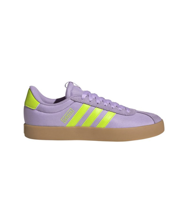 Chaussures adidas VL Court 3.0 Femme Prune poussiéreuse / Slime solaire / Citron brillant
