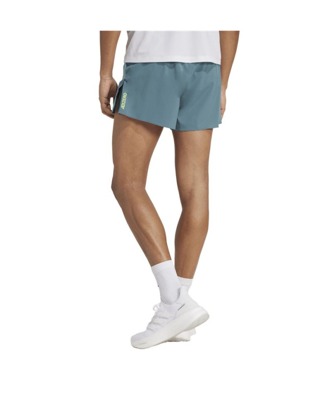Calça de Running adidas Adizero A Sht Homem Azul