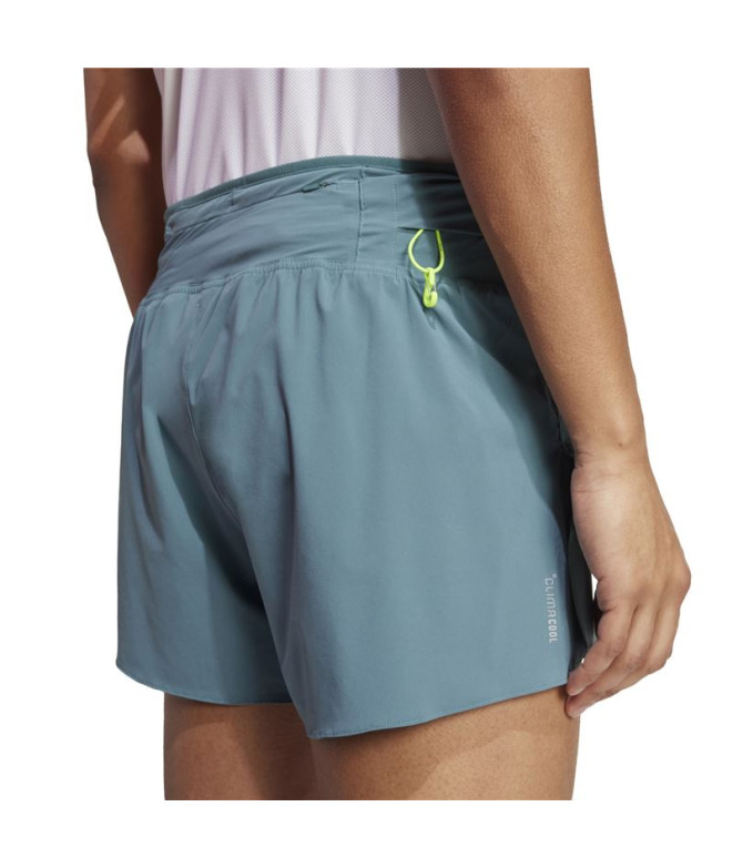 Calça de Running adidas Adizero A Sht Homem Azul