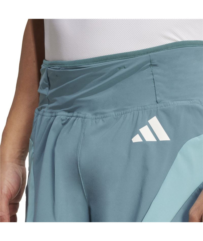 Calça de Running adidas Adizero A Sht Homem Azul