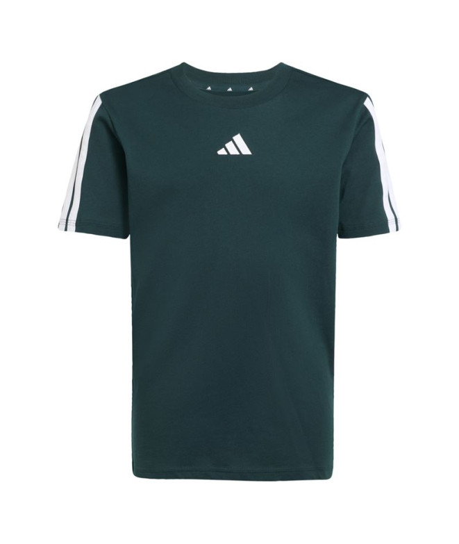 T-shirt adidas 3 Bandes 160 Enfant Hieaur / Blanc