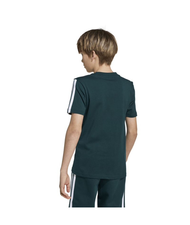 T-shirt adidas 3 Bandes 160 Enfant Hieaur / Blanc