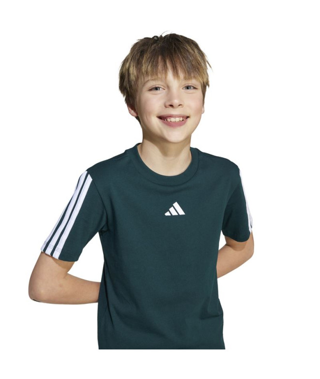 T-shirt adidas 3 Bandes 160 Enfant Hieaur / Blanc