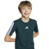 T-shirt adidas 3 Bandes 160 Enfant Hieaur / Blanc