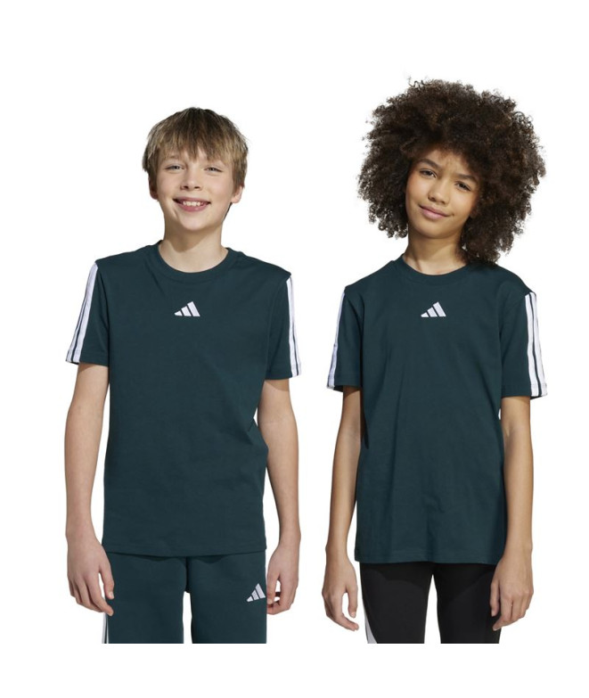 T-shirt adidas 3 Bandes 160 Enfant Hieaur / Blanc