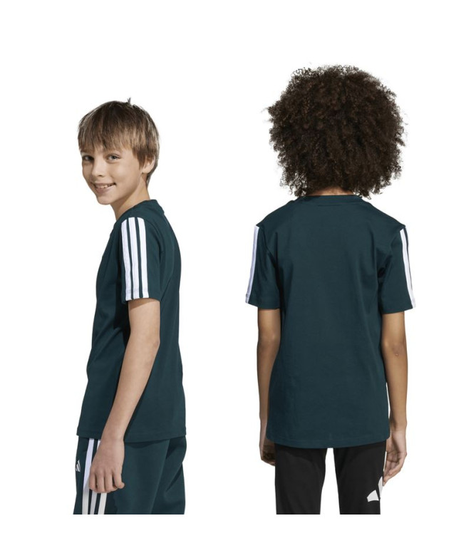 T-shirt adidas 3 Bandes 160 Enfant Hieaur / Blanc