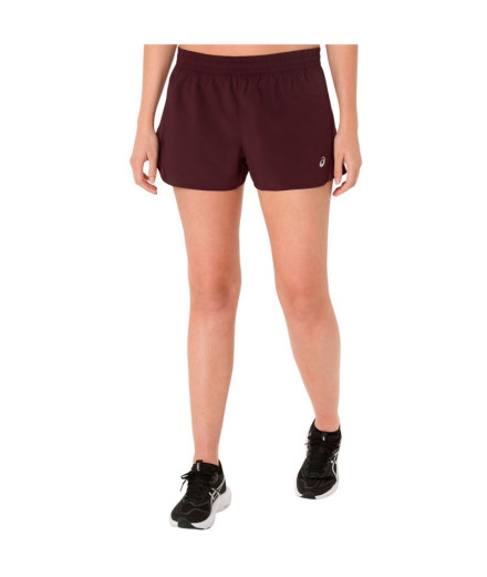 Pantalons de Running ASICS Core Split Short Femme Rose Foncé
