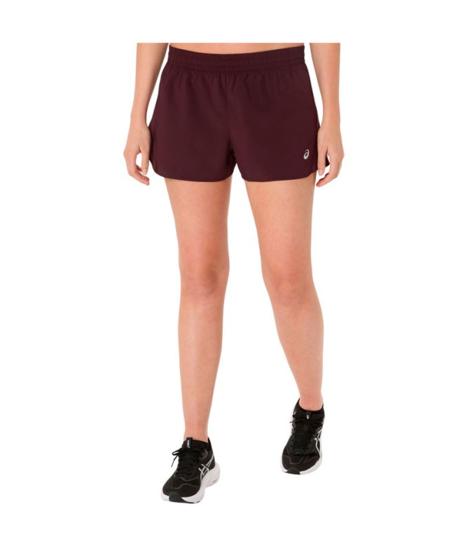 Pantalons de Running ASICS Core Split Short Femme Rose Foncé