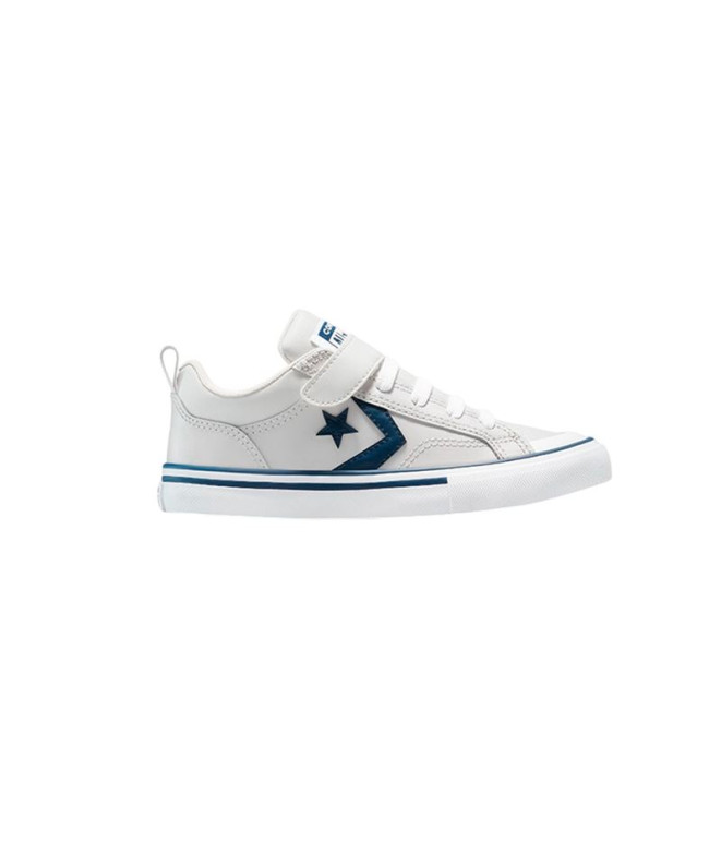 Sapatilhas Converse Pro Blaze Strap Infantil Cinza/Azul Royal/Branco