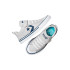 Sapatilhas Converse Pro Blaze Strap Infantil Cinza/Azul Royal/Branco