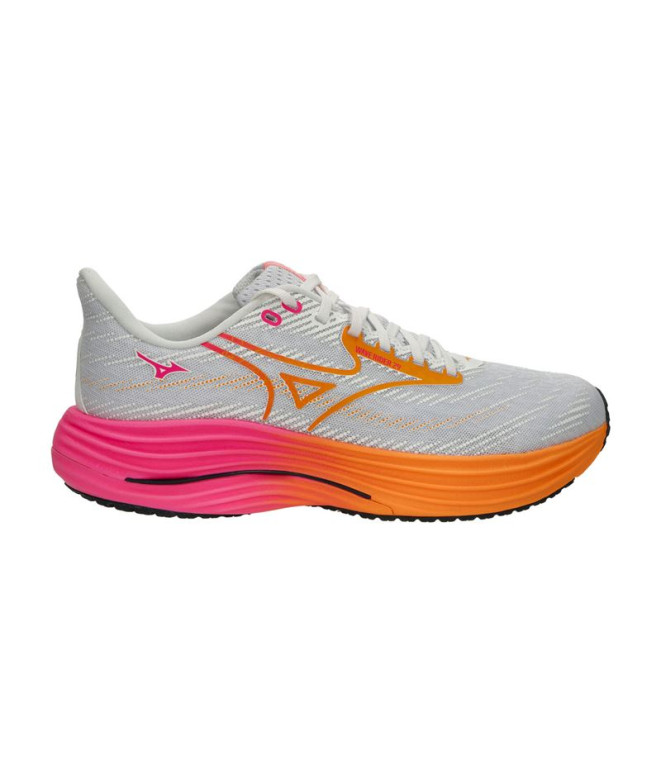 Chaussures de running Mizuno Wave Rider 29 Homme Blanc/Orange Tang/Rose