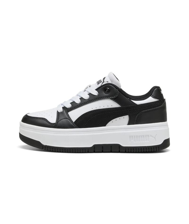 Chaussures Puma Rebound Femme Fille Blanc/Noir