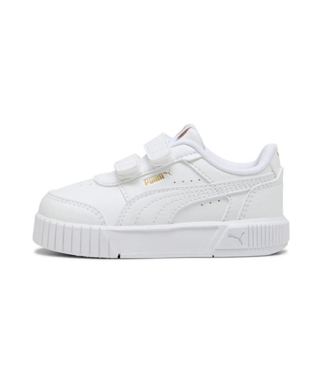Sapatilhas Puma Carina Mia V Inf Menina Branco/Dourado