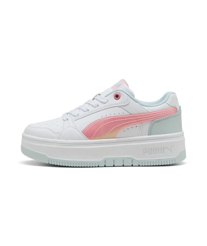 Chaussures Puma Rebound Femme Space Fille Blanc/Rose