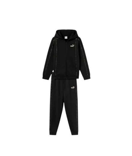 Chándal Puma Ess+ Animal Fz Hoode Negro Mujer