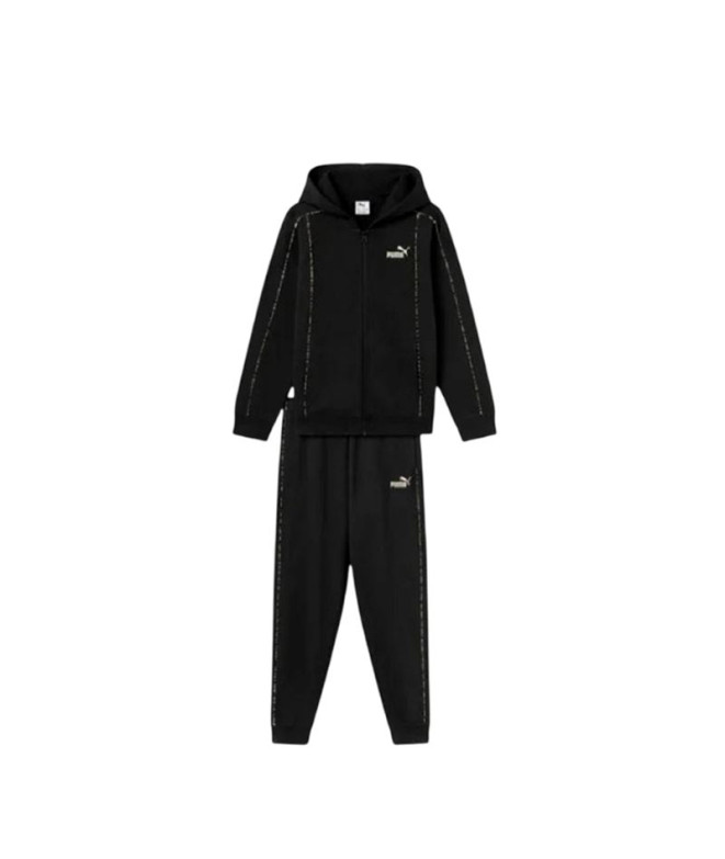 Fato de treino Puma Ess+ Animal Fz Hoode Preto Mulher