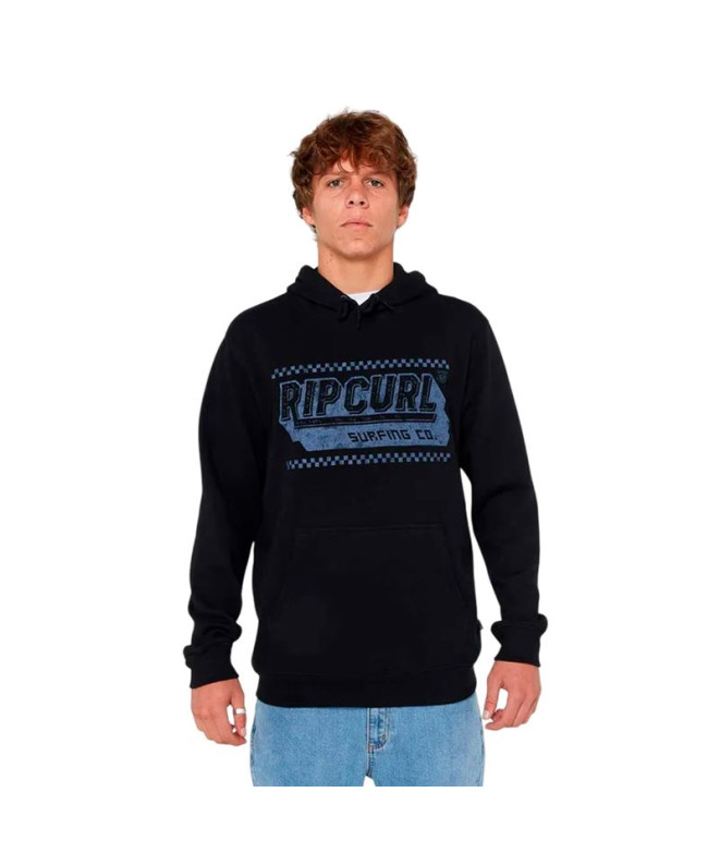 Moletom Rip Curl Down The Line Hood Homem Preto