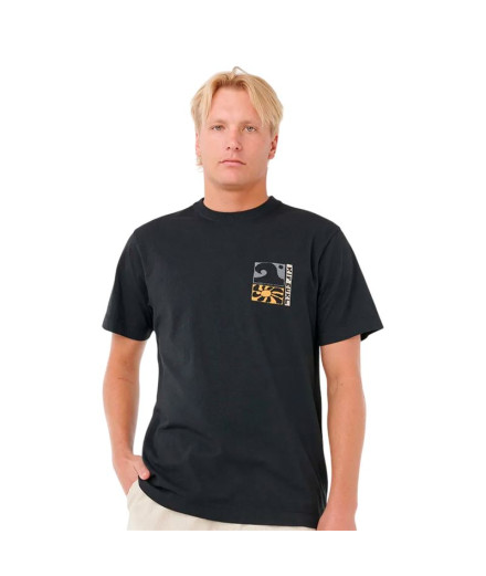 Camiseta Rip Curl Aots Ty Williams Coastline Tee Homem Preto Camiseta Rip Curl Aots Ty Williams Coastline Tee Homem Preto