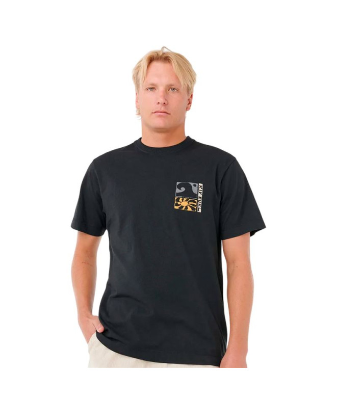 Camiseta Rip Curl Aots Ty Williams Coastline Tee Homem Preto