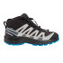 Chaussures de Montagne Salomon Xa Pro V8 Mid Noir/Monument/Bleu Français Enfant