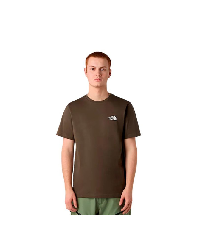 Camiseta de Montanha The North Face M Ss Simple Dome New Taupe Verde Homem