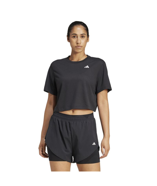 Camiseta de Fitness adidas We Min Mulher Preto