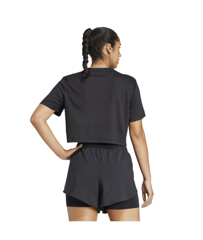 Camiseta de Fitness adidas We Min Mulher Preto