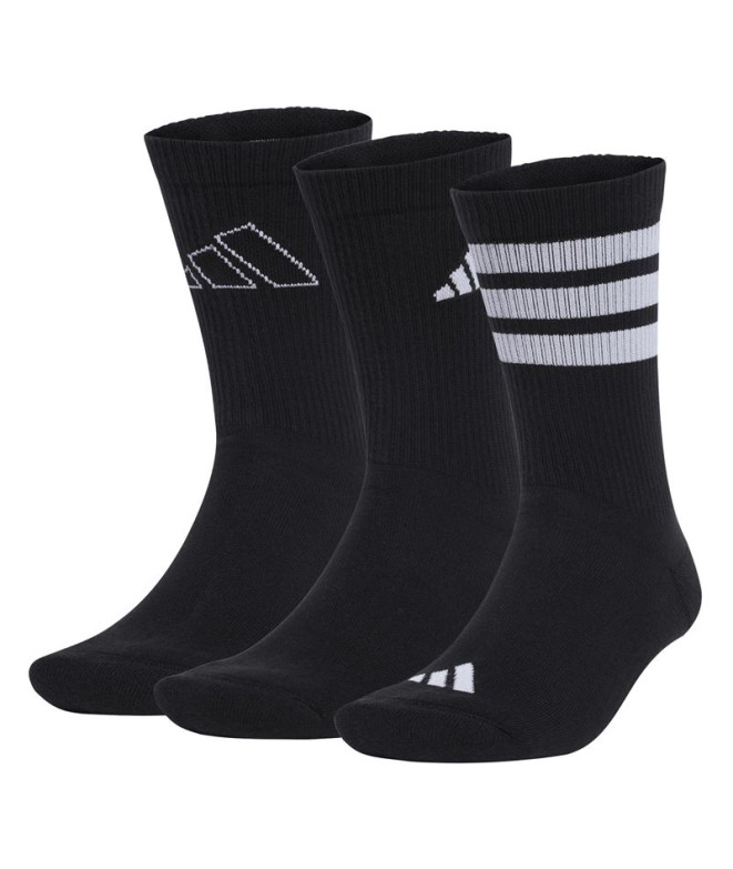 Chaussettes adidas Logo Pack 3Pp Enfant Noir/Blanc
