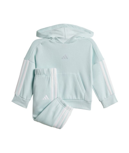 Ensemble Adidas 3 Bandas Fl Hd Jog Bébés Menhal / Blanc