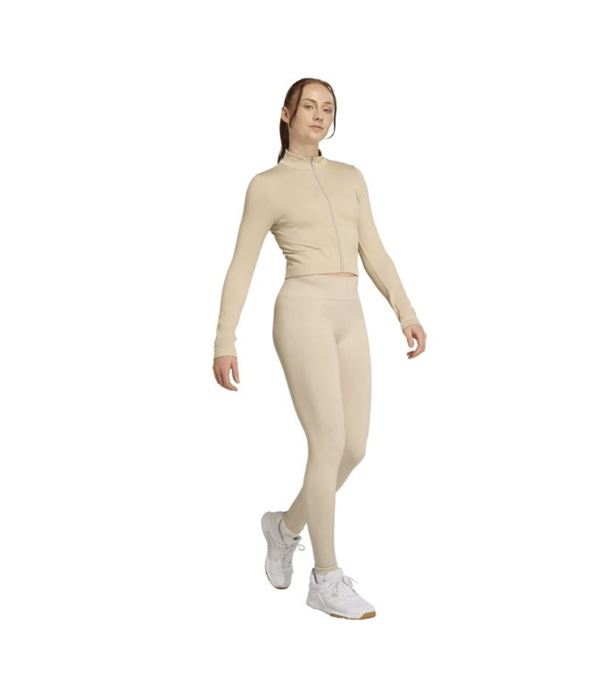 Moletom de Fitness adidas We Knit Mulher Cinza