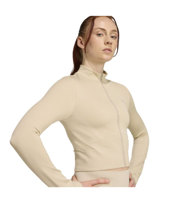 Sweat de Fitness adidas We Knit Femme Gris