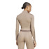 Sweat de Fitness adidas Hyg Rib Track Femme Marron
