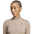 Sudadera de Fitness adidas Hyg Rib Track Mujer Marrón