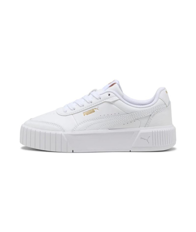Chaussures Puma Carina Mia Fille Blanc/Doré