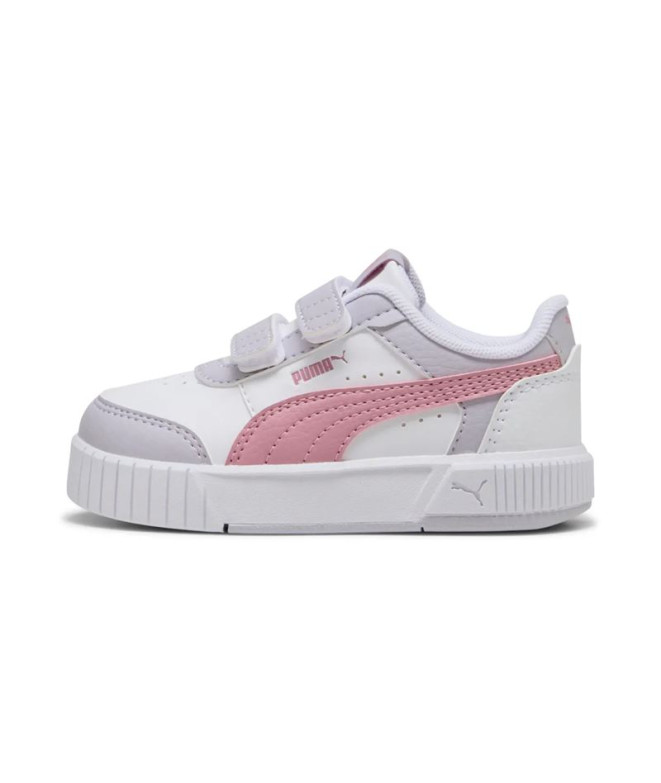 Chaussures Puma Carina Mia V Inf Fille Blanc/ Rose Poised