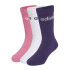 Meias adidas Lin Kids Crw 3P Infantil Branco / Rosa / Ciraur
