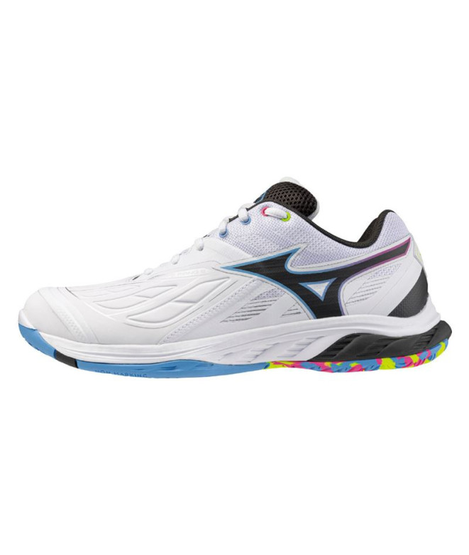 Chaussures de Badminton Mizuno Wave Fang 2 Blanc/Rose/Tout le monde