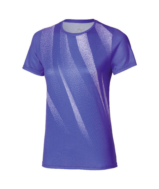 T-shirt de Fitness Mizuno Core Graphic Tee Femme Iris Bloom