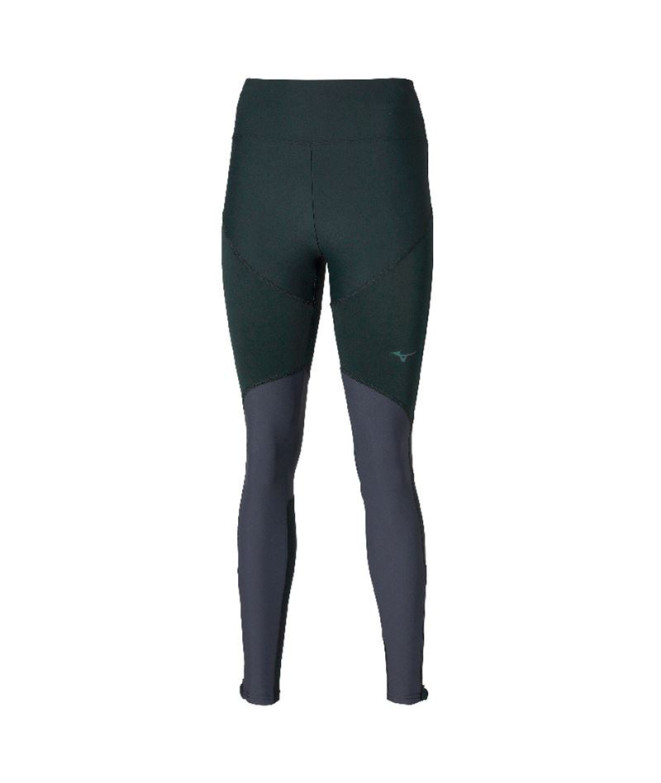 Malhas de Running Mizuno Tech Thermal Charge L Tight Mulher Preto / Cinza