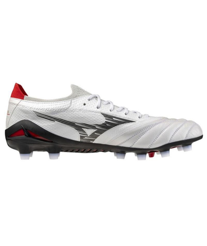 Botas de Futebol Mizuno Morelia Neo IV Beta Elite Branco/Preto/Vermelho