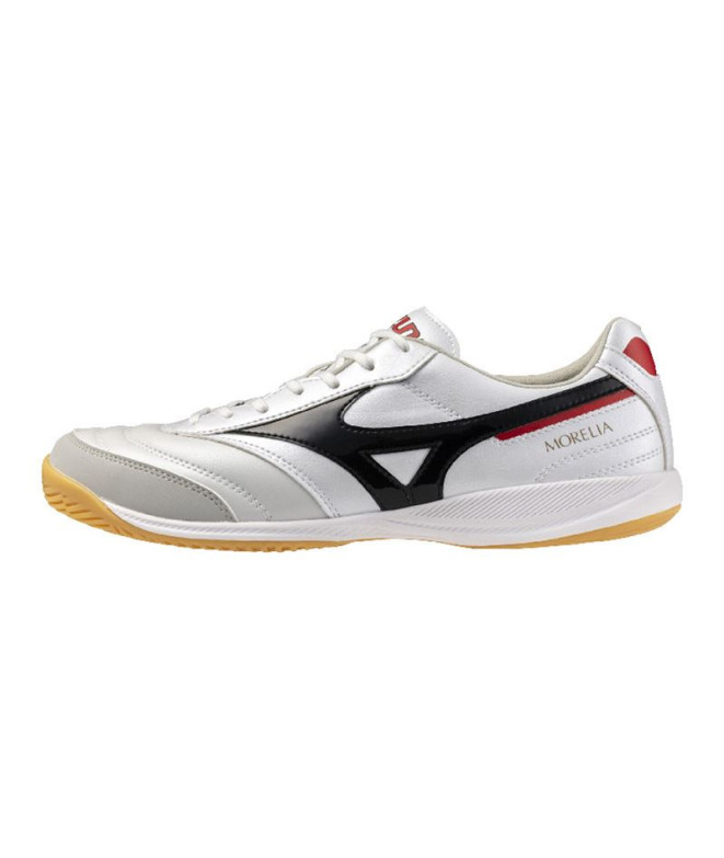 Chaussures de Futsal Mizuno Morelia Sala Pro En Blanc/Noir/Rouge