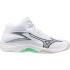 Chaussures de Volley-ball Mizuno Thunder Blade Z Mid Blanc/Noir/Émeraude Gelée