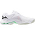 Chaussures de Volley-ball Mizuno Wave Lightning Z8 Blanc/Noir/Émeraude Gelée