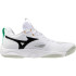 Sapatilhas de Voleibol Mizuno Wave Momentum Elite Branco/Preto/Emerald Congelado