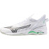 Sapatilhas de Andebol Mizuno Wave Mirage 5 Branco/Preto/Emerald Congelado