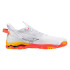 Sapatilhas de Andebol Mizuno Wave Mirage 5 Branco/Coral/Citrus